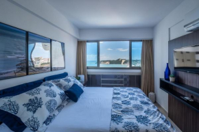 Flat com 2 quartos e vista MAR da PRAIA de PONTANEGRA-wifi 300 mb-garagem-FAMÍLIA-Crianças-piscina-PET friendly